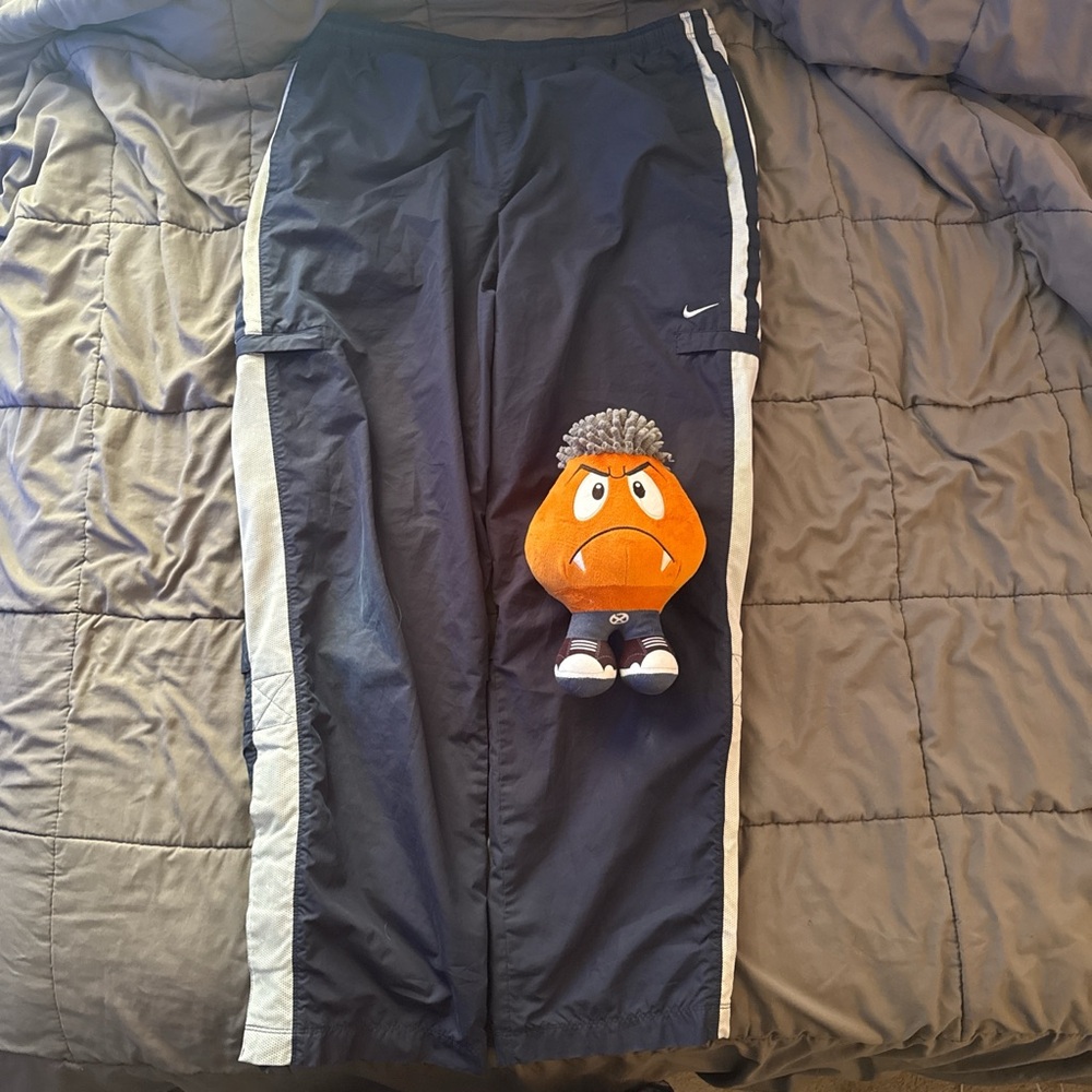 vintage Navy Blue Track Pants